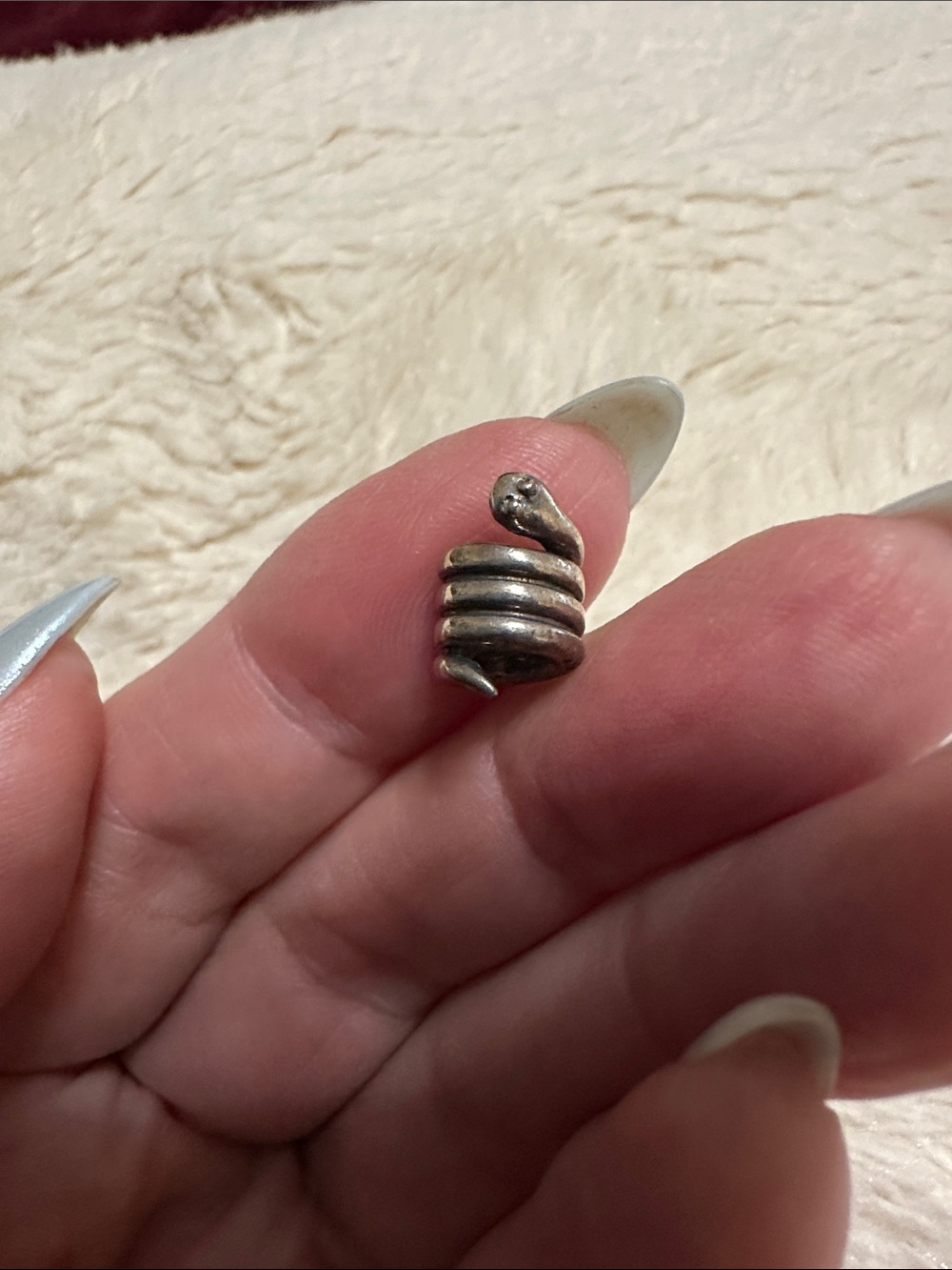 Pandora Silver Snake Coil Charm